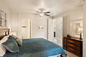 3 bedrooms, desk, iron/ironing board, free Internet