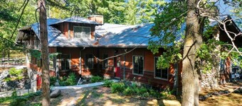 Historic Lodge on 48 Acres Overlooking Long Lake Updated for Accessibility
