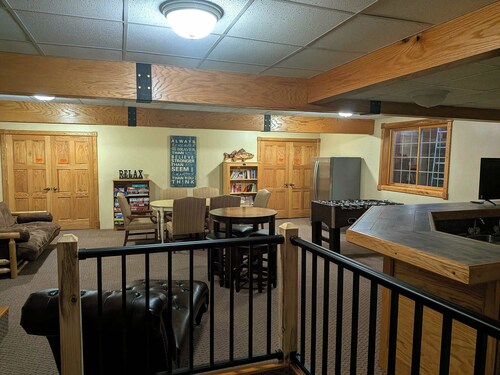 Historic Lodge on 48 Acres Overlooking Long Lake Updated for Accessibility