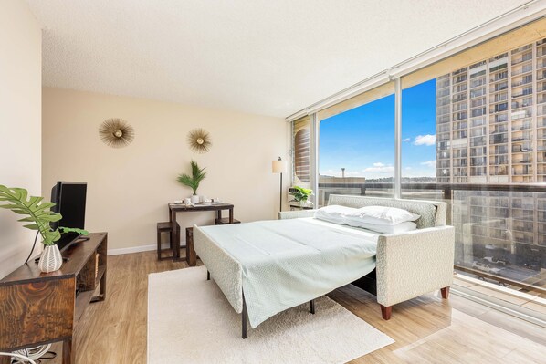 1 bedroom, iron/ironing board, free WiFi, bed sheets