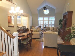 Smart TV, DVD player, books, printers