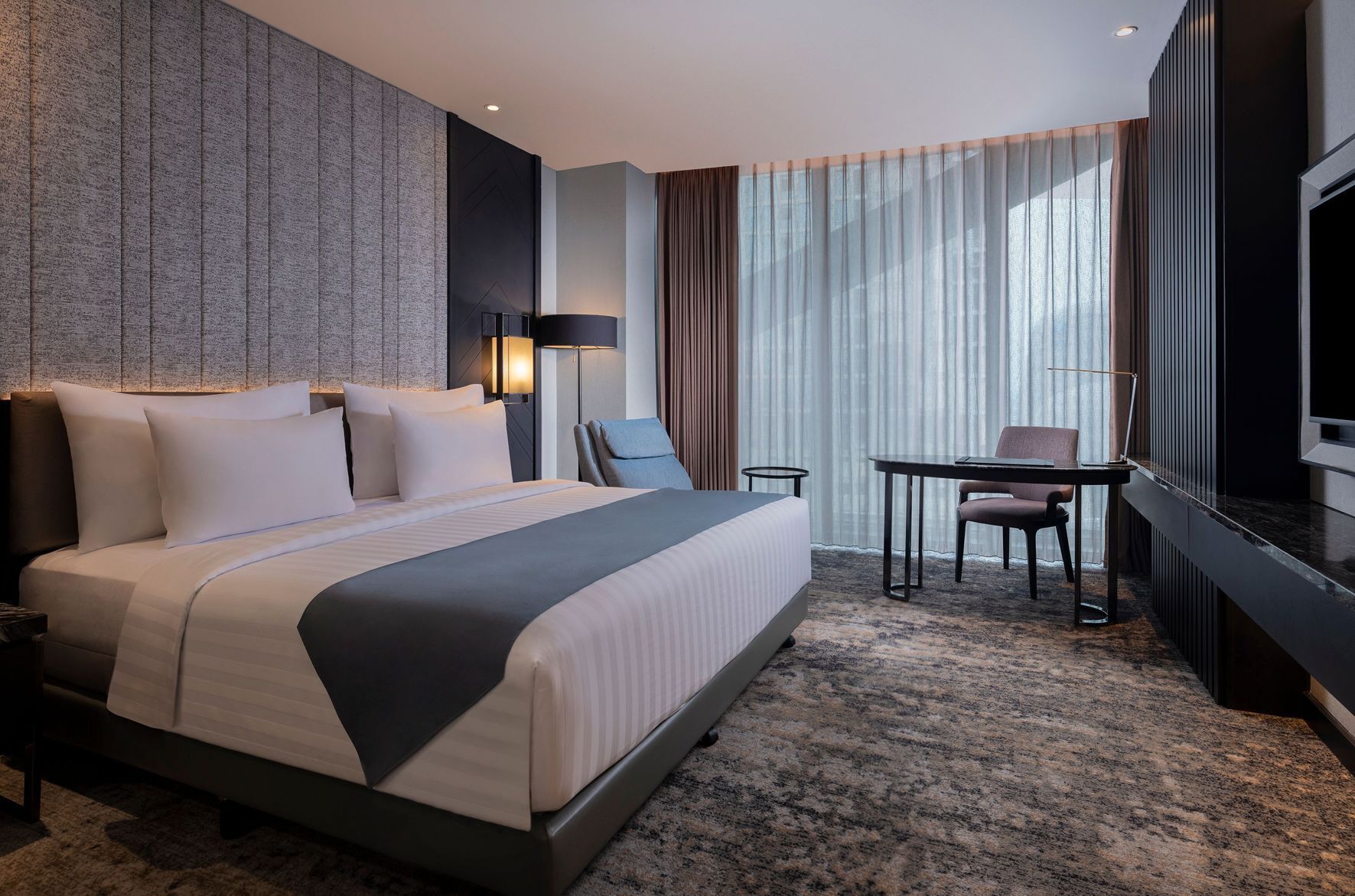 Minibar, in-room safe, desk, laptop workspace