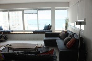 Exclusive Apartment, 3 Bedrooms | View from room - TLV Suites on the beach (Tel Aviv)