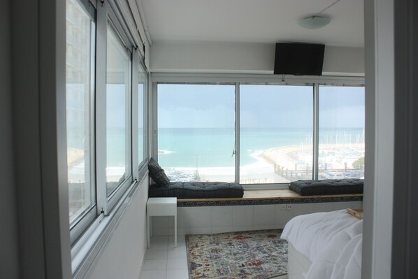 Exclusive Apartment, 3 Bedrooms | View from room - TLV Suites on the beach (Tel Aviv)