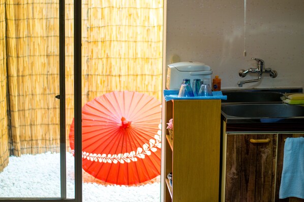 Private Vacation Home | Private kitchenette | Fridge, microwave, stovetop, electric kettle