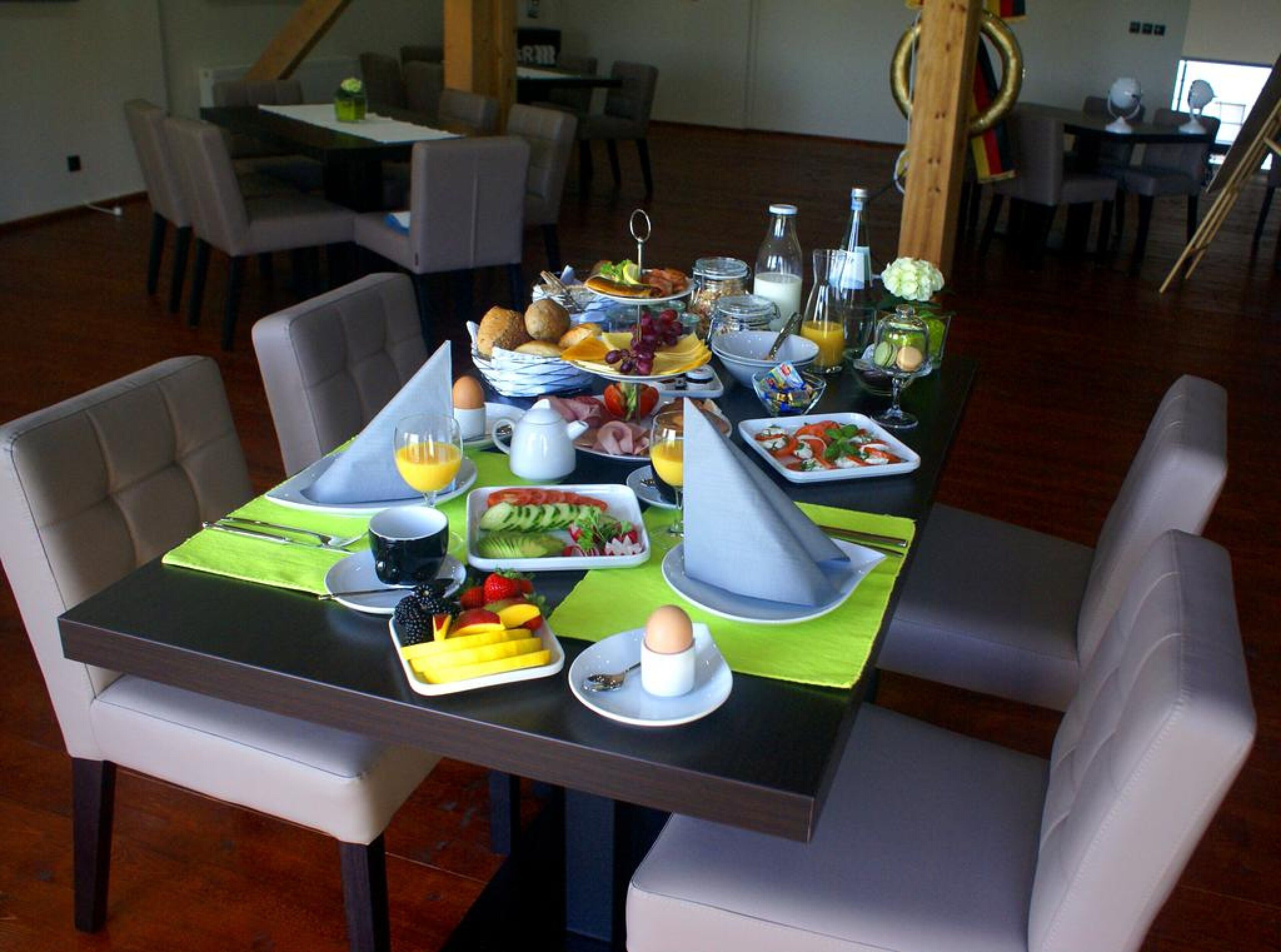 daily buffet breakfast (eur 12.50 per person)