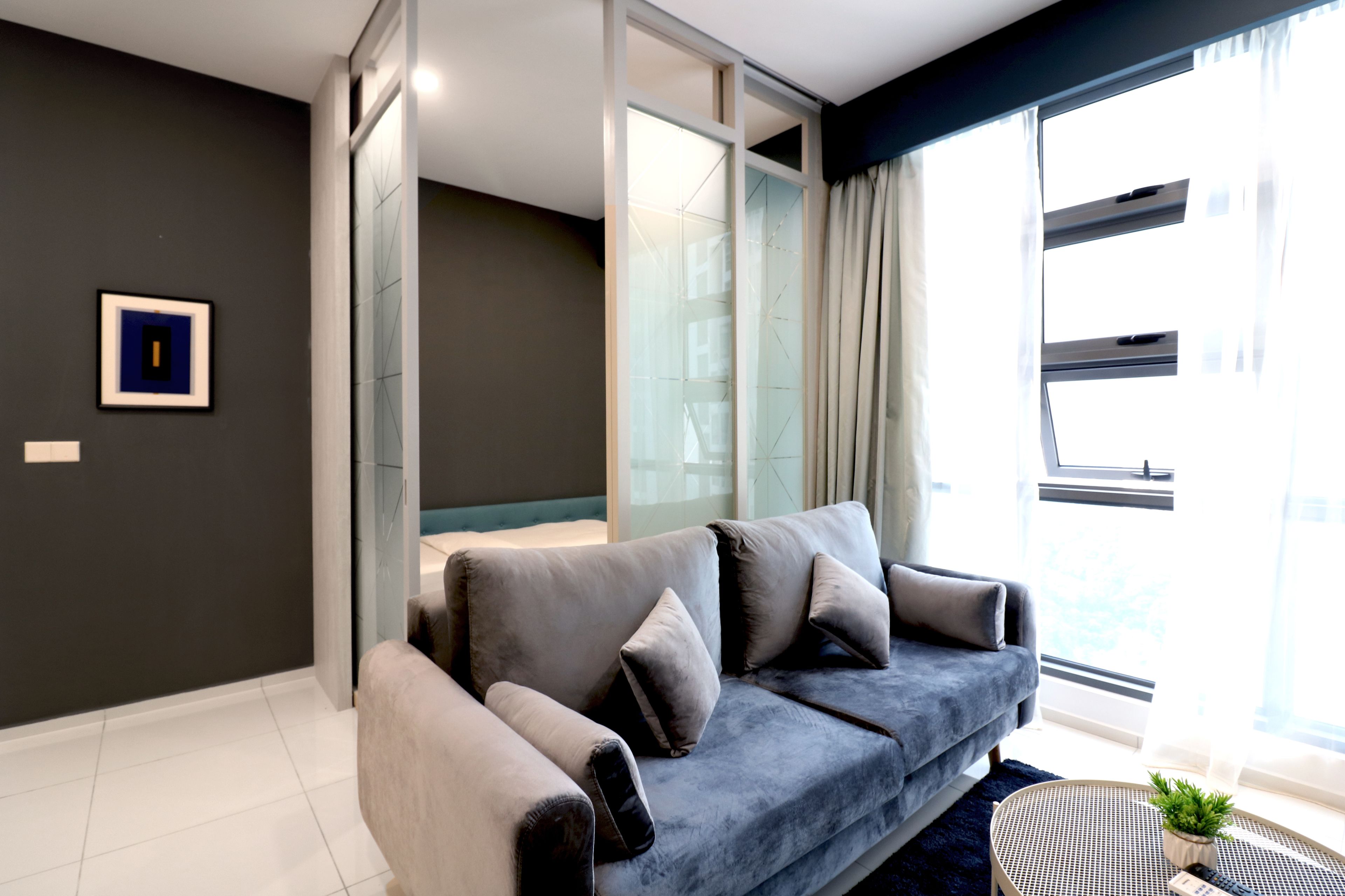 Desk, laptop workspace, iron/ironing board, rollaway beds