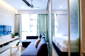 디럭스 스위트, 침실 2개 | 책상, 노트북 작업 공간, 다리미/다리미판, 간이 침대