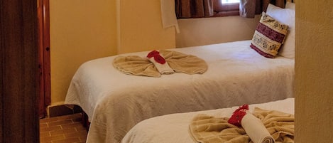 Economy Twin Room, Garden View | Frette Italian sheets, premium bedding, down comforters