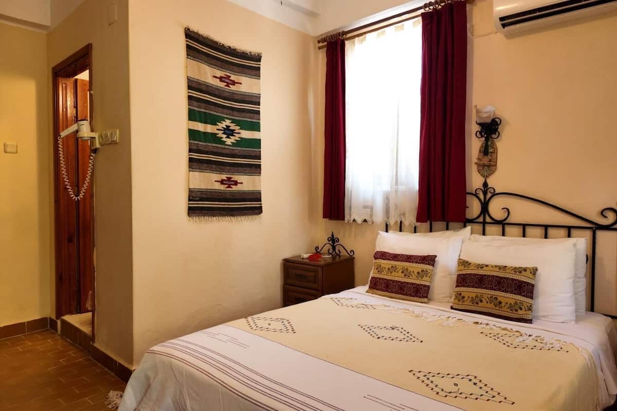 Chambre économique, 1 grand lit, climatisation, vue sur le jardin | Fer et planche à repasser