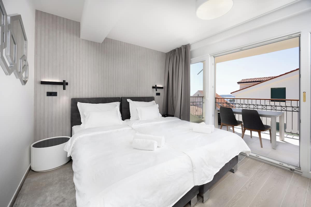 Double or Twin Room with Balcony | Premium bedding, down duvets, Tempur-Pedic beds, in-room safe