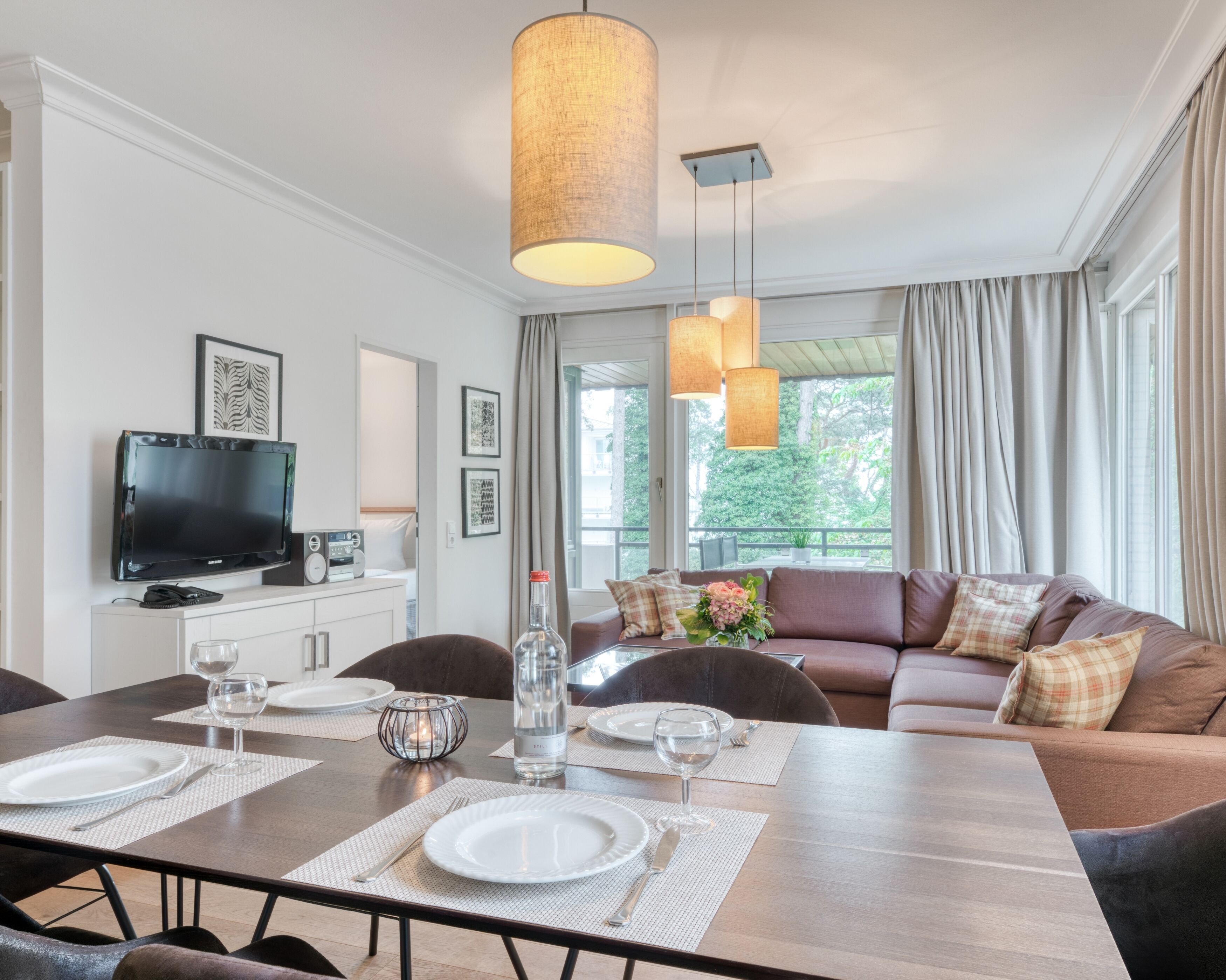 family suite | living area | flat-screen tv