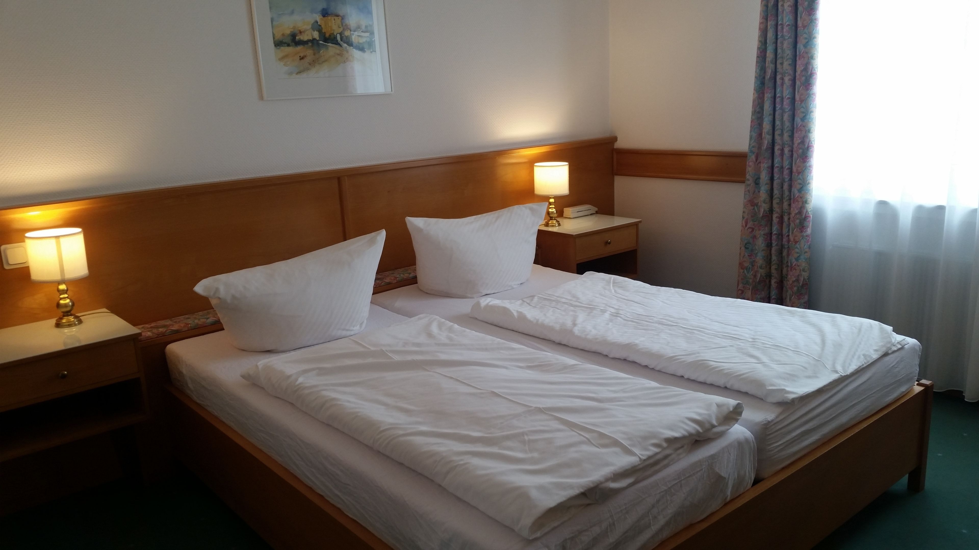 desk, laptop workspace, blackout curtains, free wifi