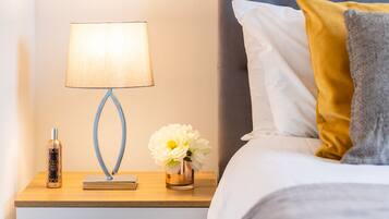 2 bedrooms, premium bedding, individually decorated