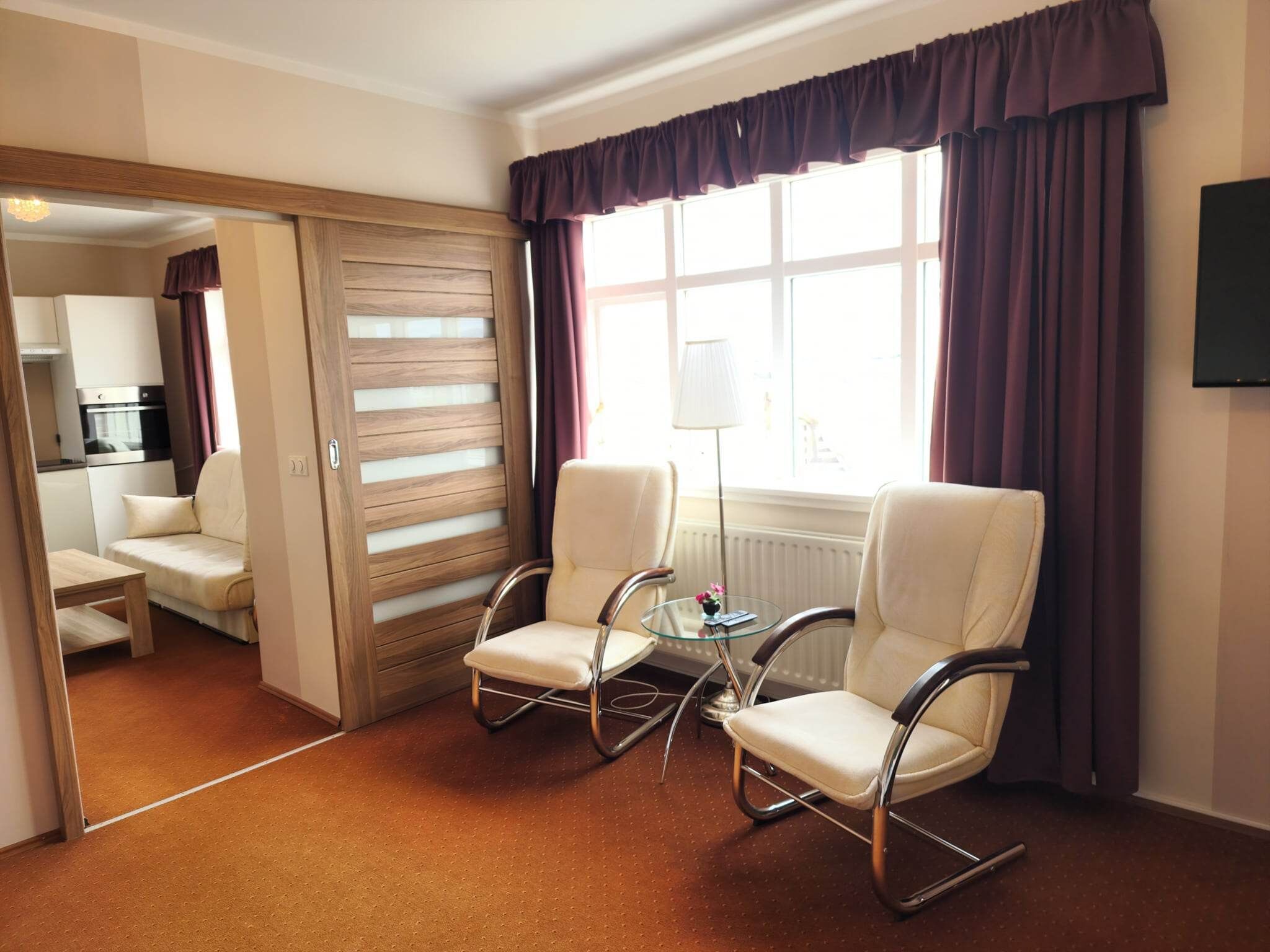 family suite | living area | plasma tv