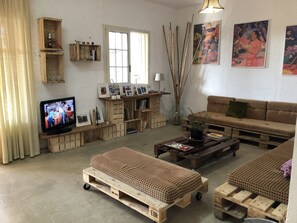 Villa, 3 Bedrooms | Living area | Flat-screen TV - Marlyn Sea House (Campofelice di Roccella)