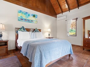 Bungalow, Gartenblick