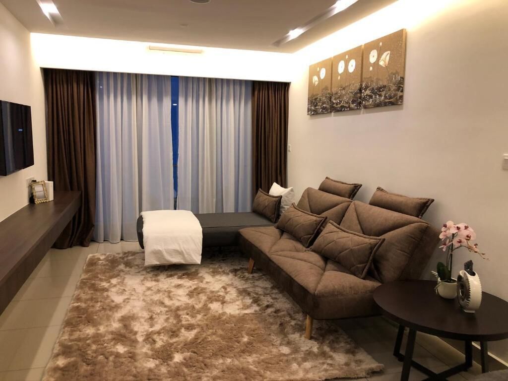 premium apartment, 1 bedroom, non smoking, city view | living area | flat-screen tv