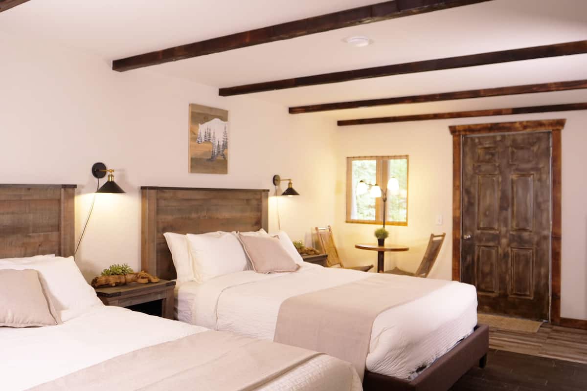 Room, 2 Queen Beds | Iron/ironing board, free WiFi, bed sheets