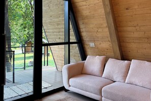 Premium-Ferienhütte | Wohnbereich