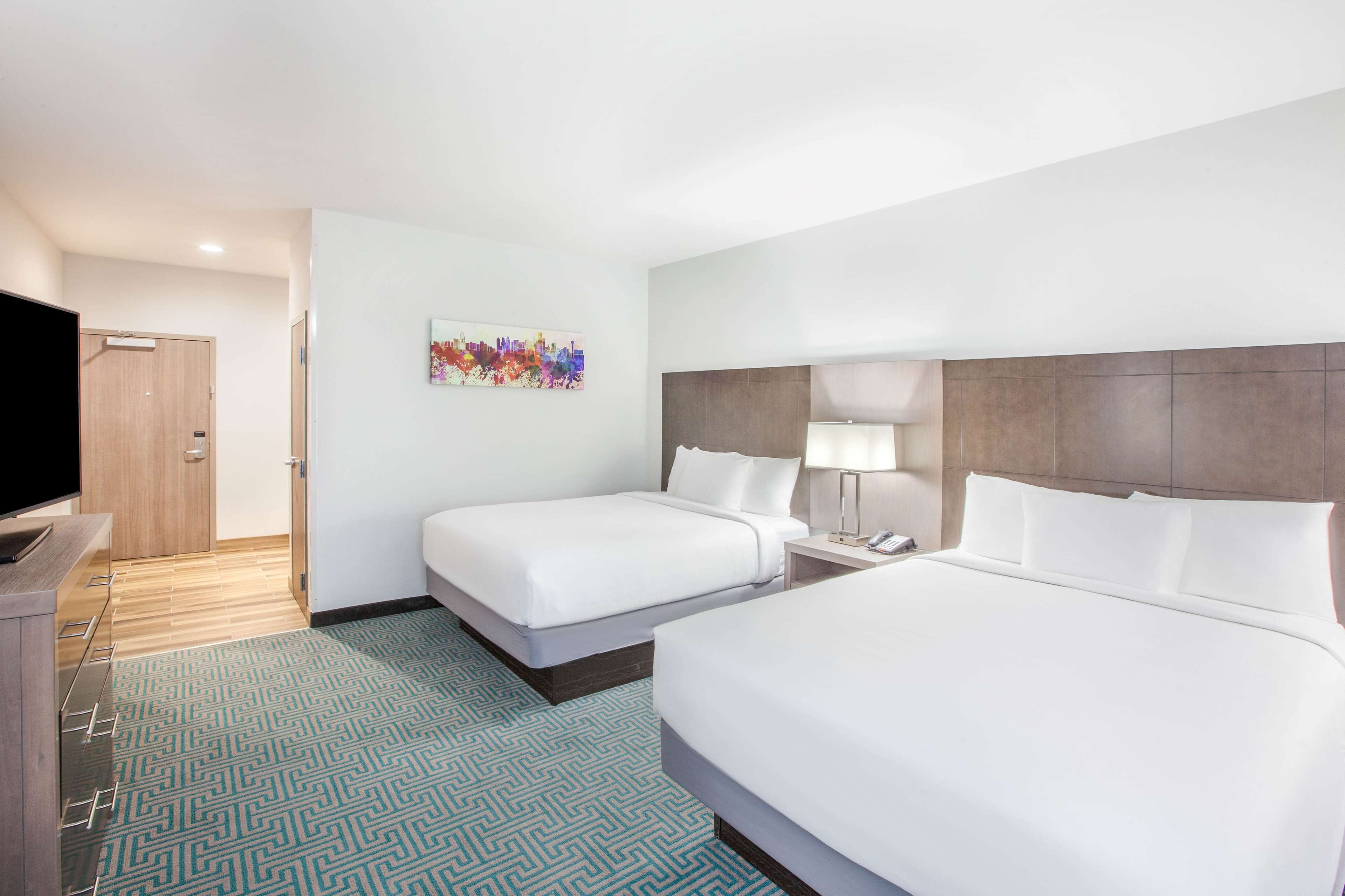 premium bedding, desk, laptop workspace, soundproofing