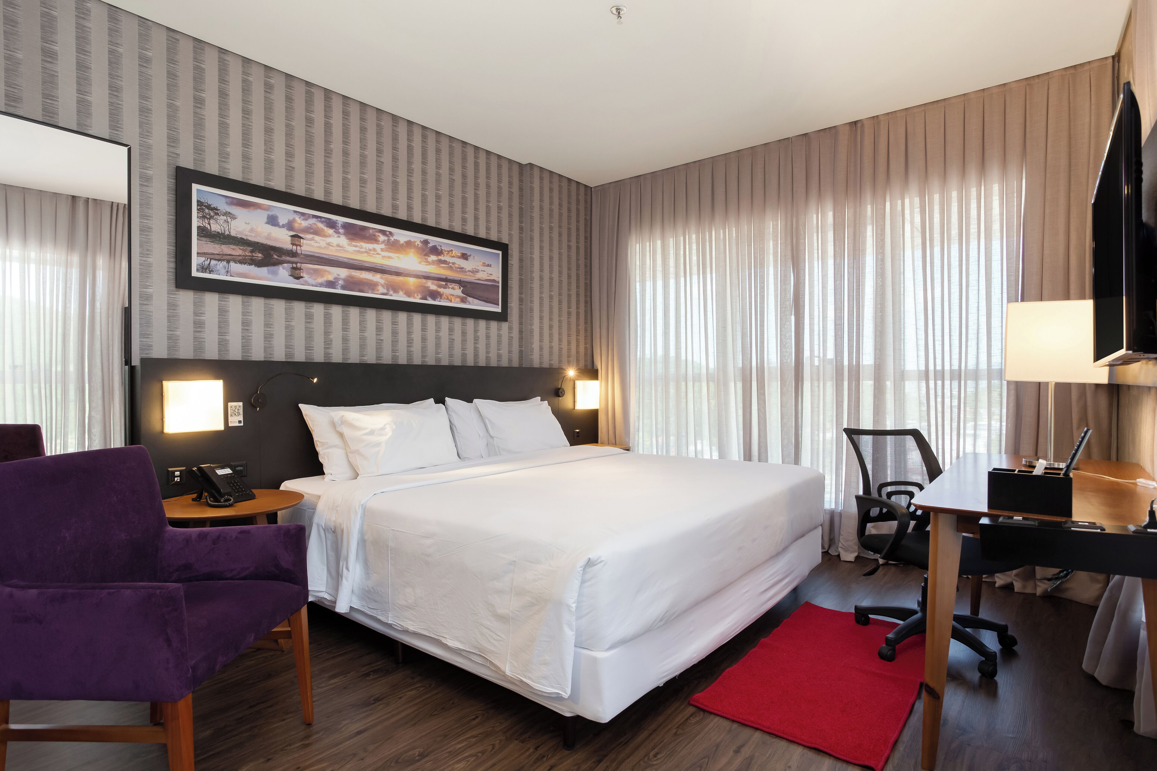 Executivo King | 迷你吧、客房内保险箱、办公桌、遮光窗帘