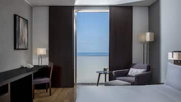 Ropa de cama de alta calidad y minibar