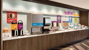 Free daily on-the-go breakfast