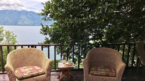 View from property - Beautiful Lake House Atitlan AT001 (Santiago Atitlán)