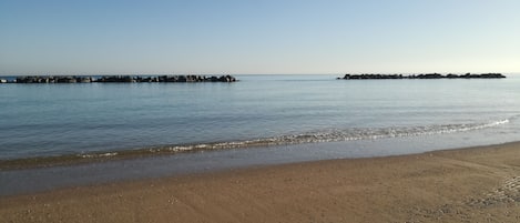 Beach nearby, sun-loungers