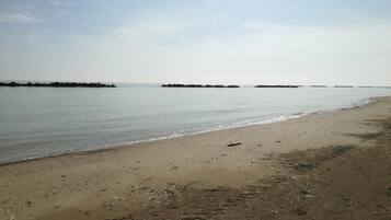 Beach nearby, sun-loungers