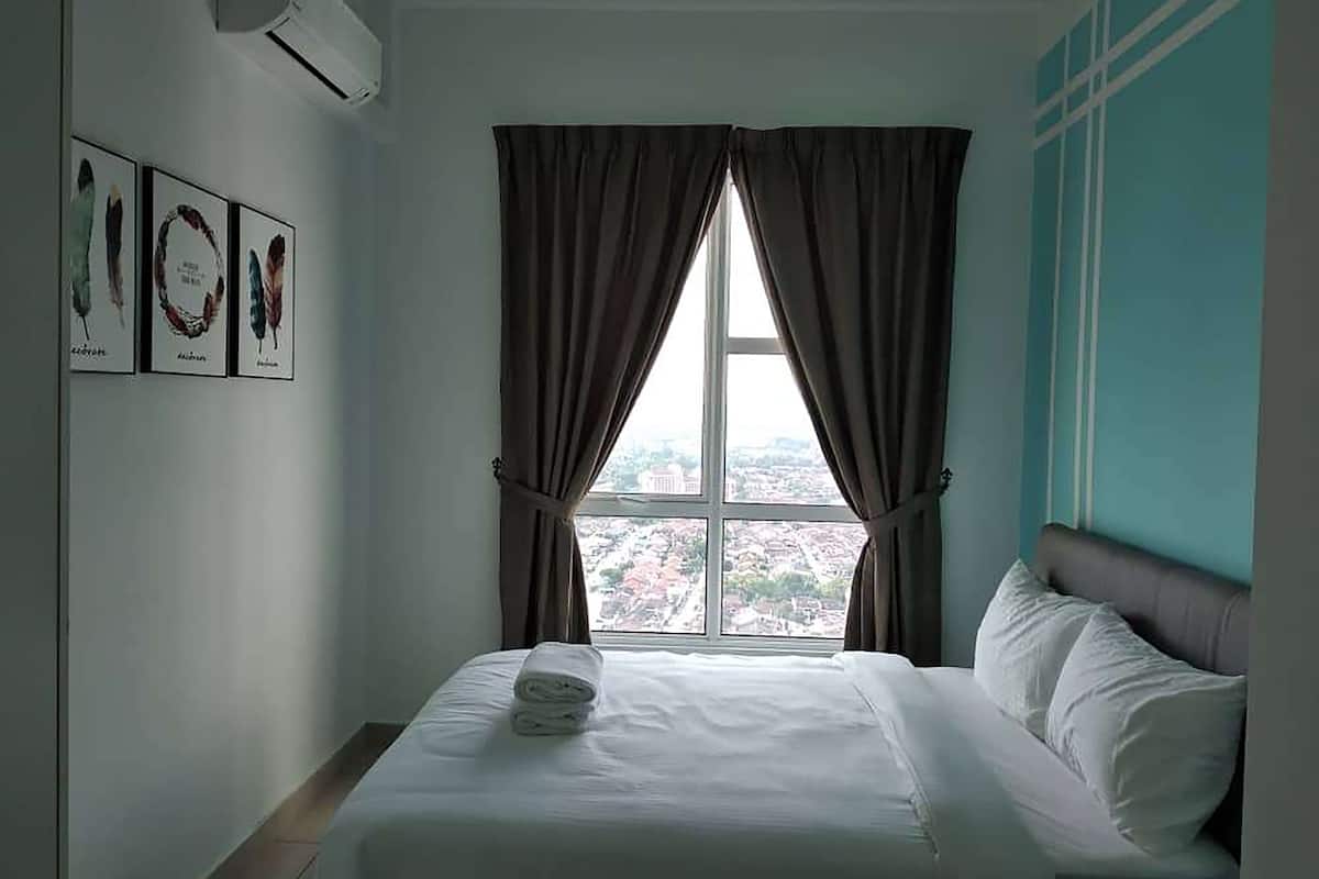 Apartemen, 3 kamar tidur (6 Pax) | 1 kamar tidur, seprai premium, brankas, dan meja kerja