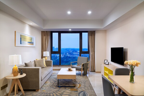 Apartment, 1 Schlafzimmer | Hochwertige Bettwaren, Daunenbettdecken, Zimmersafe, Schreibtisch