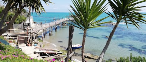 Beach nearby, sun-loungers