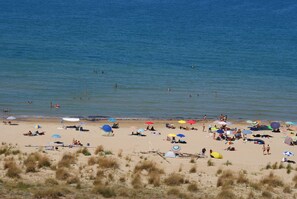 Beach nearby, sun-loungers