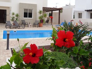 Outdoor pool - Fabulous 4 Bed Villa,Big Pool,WIFI, table tennis, 2mins walk to beach (Protaras)