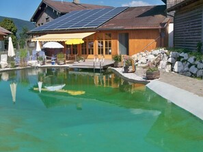 Pool - Vacation apartment Falkenstein, 4 persons, 2 bedrooms, balcony east side, 56 sqm (Inzell)