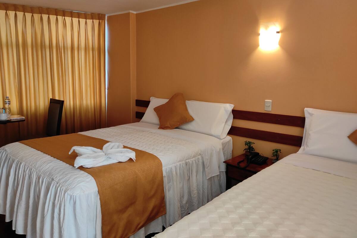 Standaard kamer | Luxe beddengoed, donsdekens, een laptopwerkplek