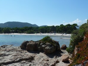 Vlak bij het strand