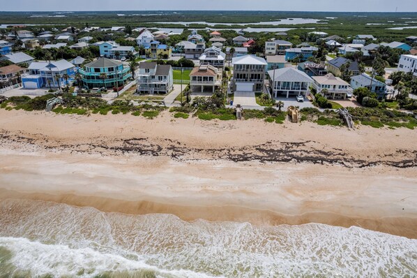 On the beach - Beachfront home with wrap around deck and rooftop deck! - 6320 S. Atlantic (New Smyrna Beach)