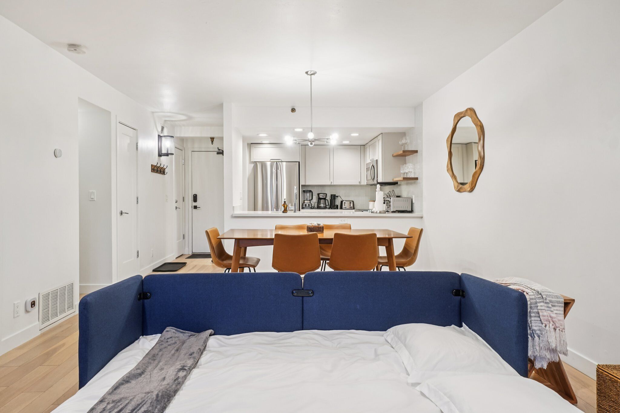 2 bedrooms, iron/ironing board, travel crib, free WiFi