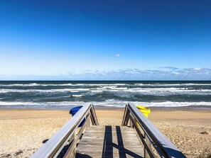 This is the beach walkway - Beachfront Home Sleeps 12 with Private Balcony and Grill (New Smyrna Beach)
