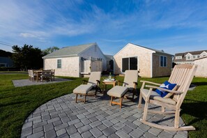 Outdoor dining - "Sea Gypsy"  Waterfront newly renovated, beautiful views, dock, beach! (Dennis)