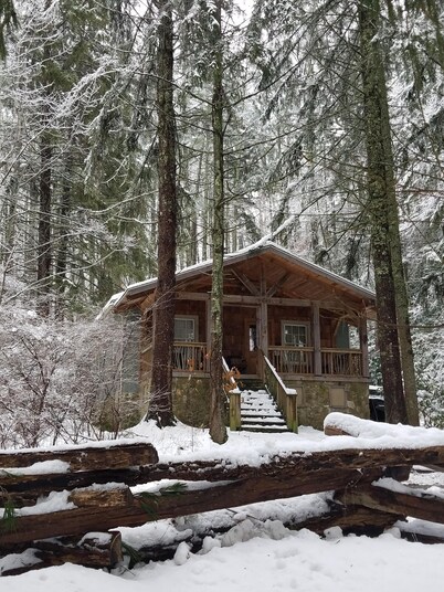 Lake Logan Serenity - lakeside cabin, pets welcome, hot tub, fishing, swimming
