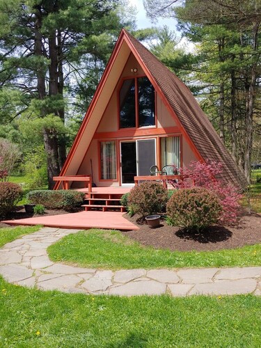 A-frame between State Route 6 and Pine Creek;
1 mile east of Gaines.