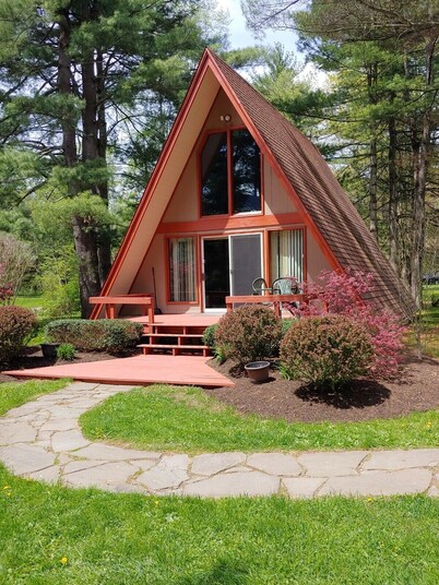 A-frame between State Route 6 and Pine Creek;
1 mile east of Gaines.