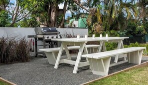 Outdoor dining - R Casa Unit 2 at Steps Beach (Rincón)