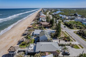 On the beach - Recently Refreshed! / Oceanfront Deck & Cabana / Quiet Beach / 5747S (New Smyrna Beach)