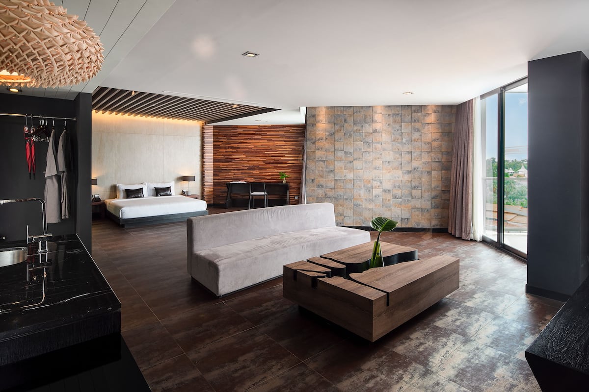 Royal Suite Sea View | 1 bilik tidur, peti besi dalam bilik, meja, langsir/tirai gelap terus