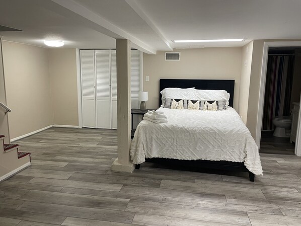 4 bedrooms, iron/ironing board, travel crib, WiFi